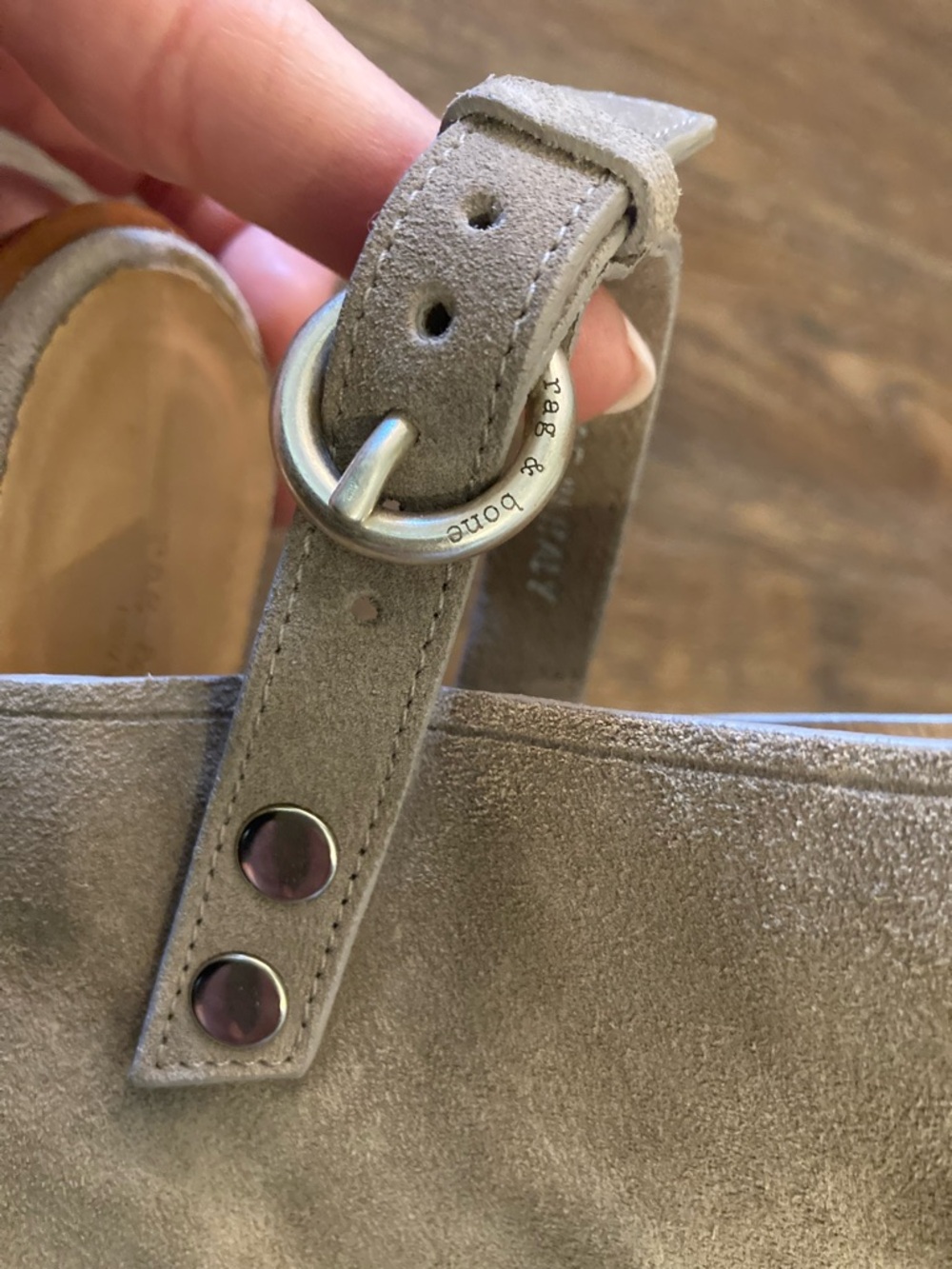 Rag & Bone Wyatt Suede Slingback Sandals - Picture 6 of 14